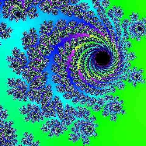 Piglette's fractals - Blue Hole - Beautiful mathematical chaos.