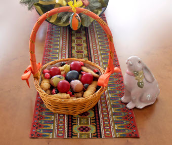 Easter bunny and basket