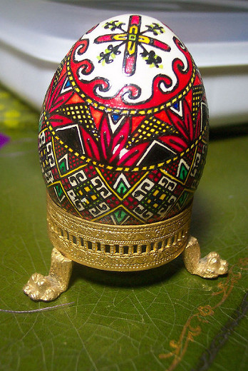 Photo of a Ukrainian Painted Egg