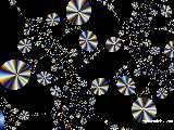 Computer generated fractal art from Piglette - ' Flower Myriad '  - Please click on the fractals for the full picture.