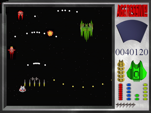 Screen shot from this great freeware game, ' Aggressive ' - download fun free games software from Piglette's Fractal Universe