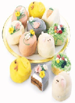 Delicious hand-decorated Easter petits fours