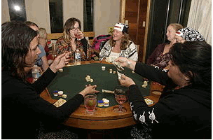 Fun bachelorette party ideas can include activities like Poker.
